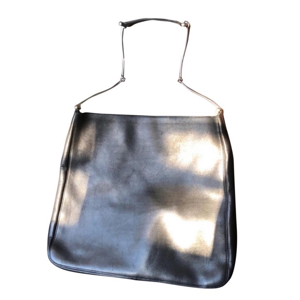 Vintage Gucci Black Soft Leather Tote
